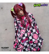 Hoodie Oversized Checkered Gloomy ACDC RAG Modèle 1m53