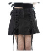 Nemy Black Mini Skirt - Freaky Pink
