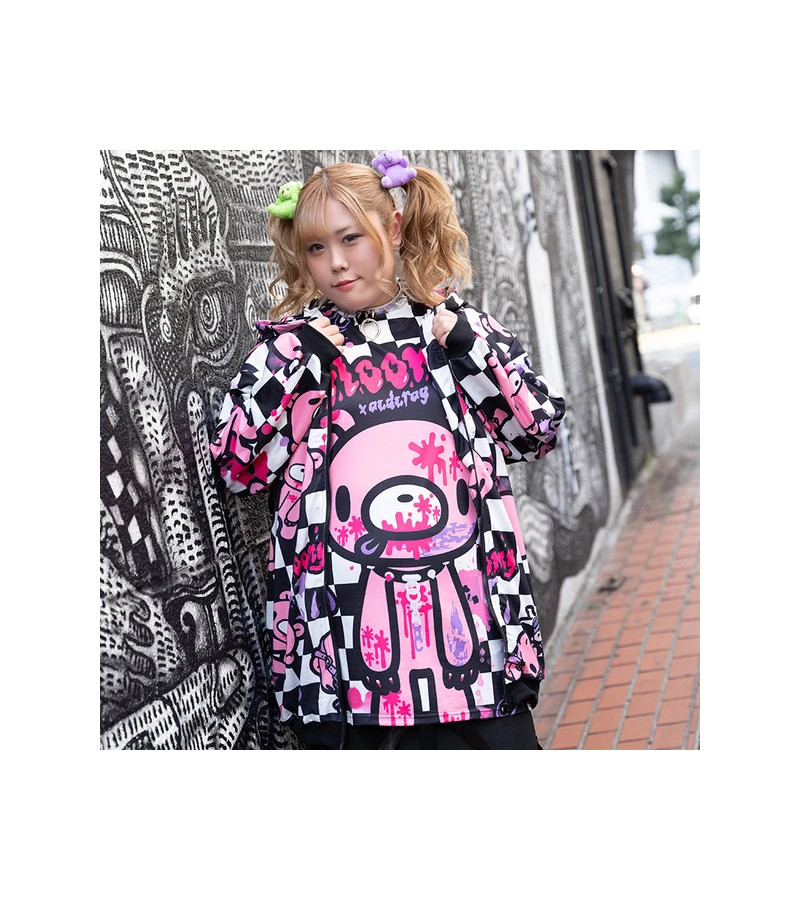 Checkered Gloomy Hoodie ACDC RAG Model 1m69