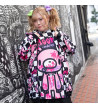 Hoodie Oversized Checkered Gloomy ACDC RAG Modèle 1m69