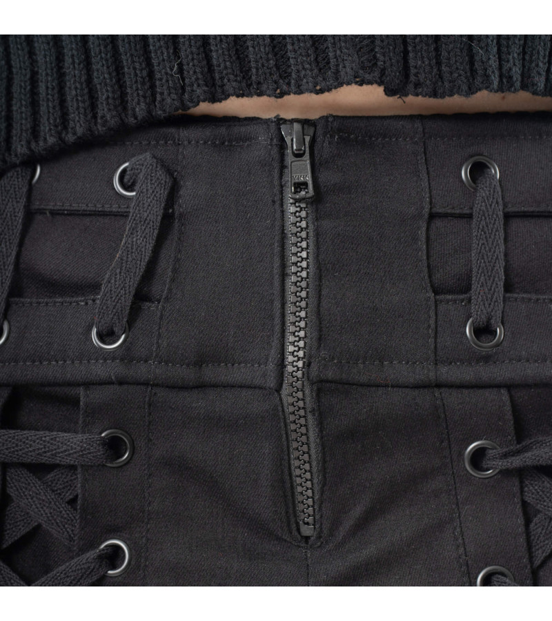 Nemy Black Mini Skirt - Freaky Pink