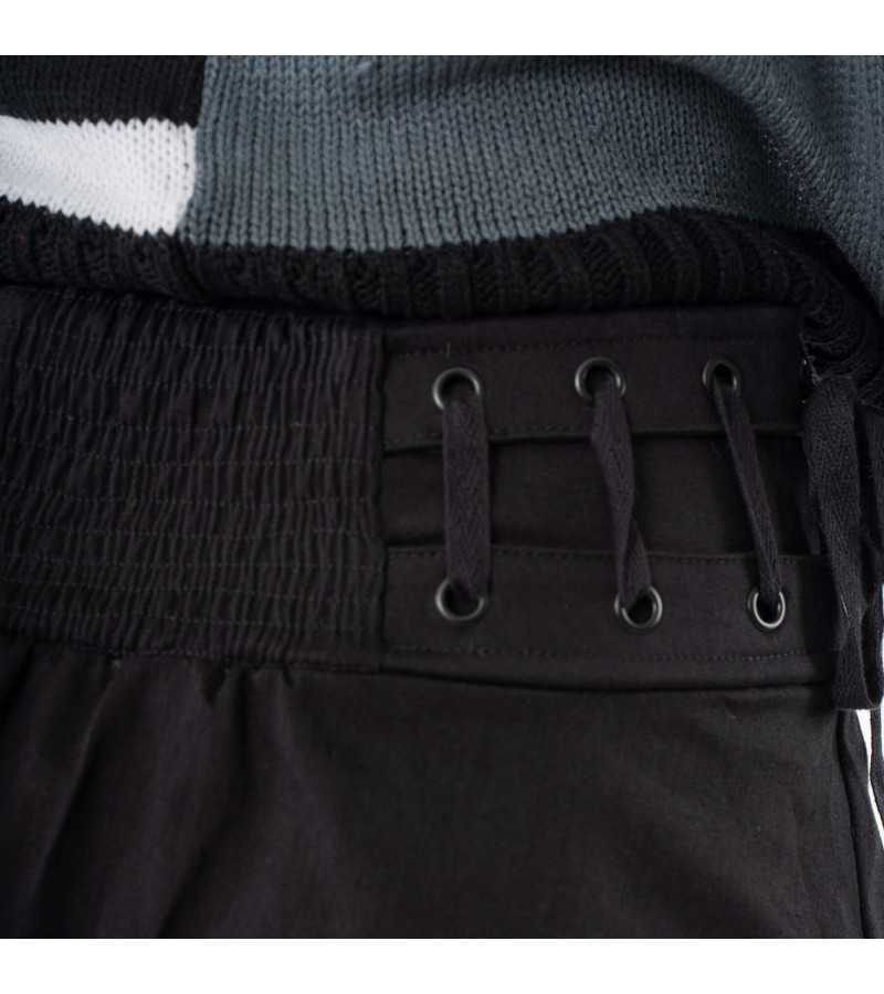 Nemy Black Mini Skirt - Freaky Pink