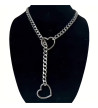 Collier coeur chaine court