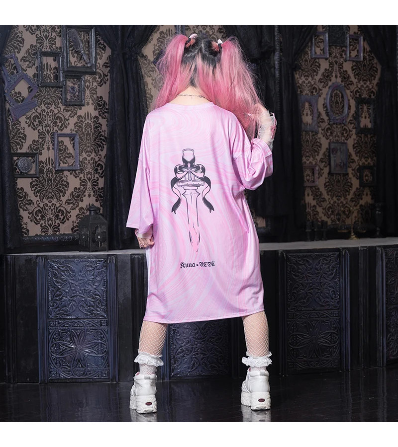 Heaven Pink Oversized t-Shirt ACDC RAG