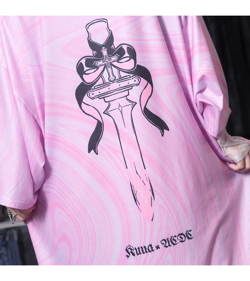 T-shirt Heaven Rose Oversized ACDC RAG