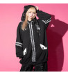 Punky Bunny Usamimi Hoodie Blanc ACDC RAG