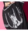 Punky Bunny Usamimi Hoodie Blanc ACDC RAG