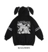 Punky Bunny Usamimi Hoodie Blanc ACDC RAG