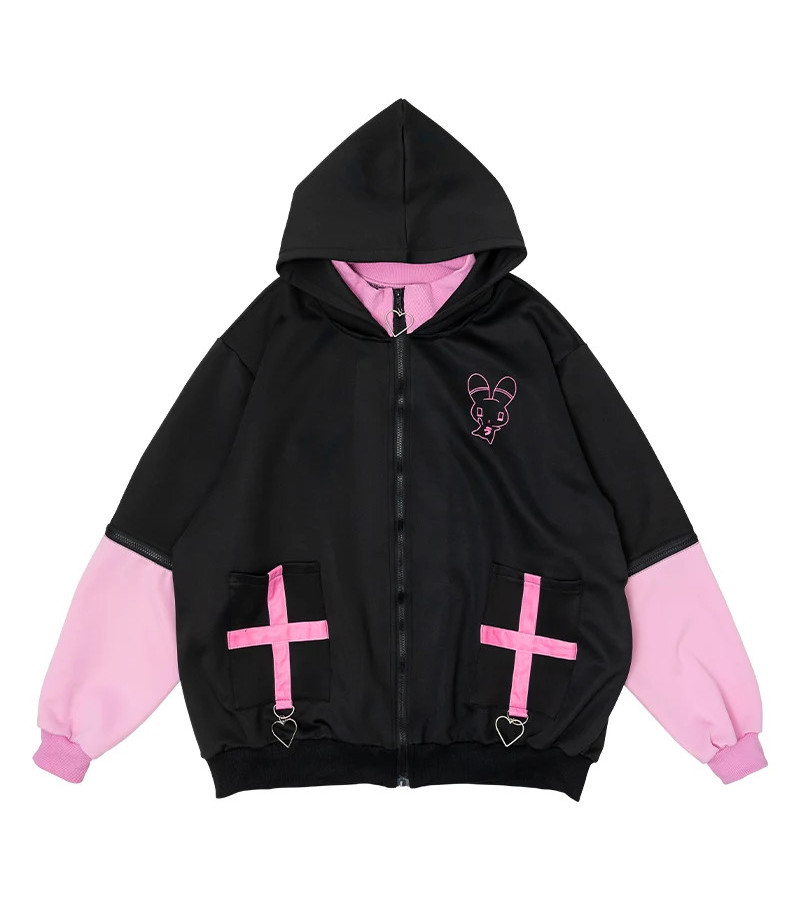 Usatan Jacket Black Pink ACDC RAG