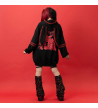 Punky Bunny Usamimi Hoodie Rouge ACDC RAG