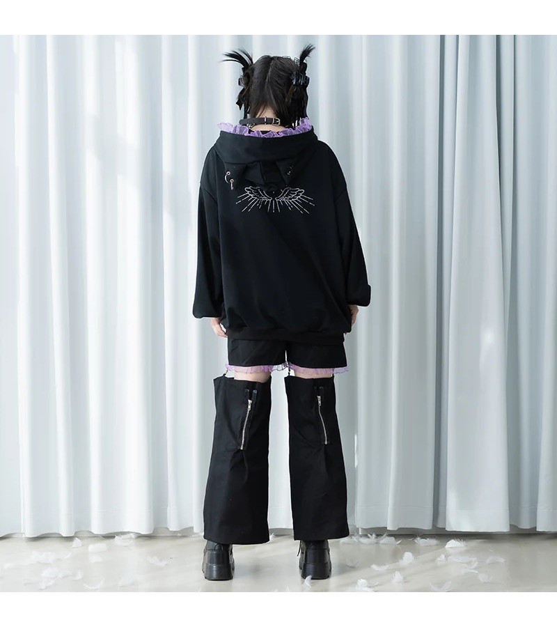 Devil Punk Purple Hoodie ACDC RAG