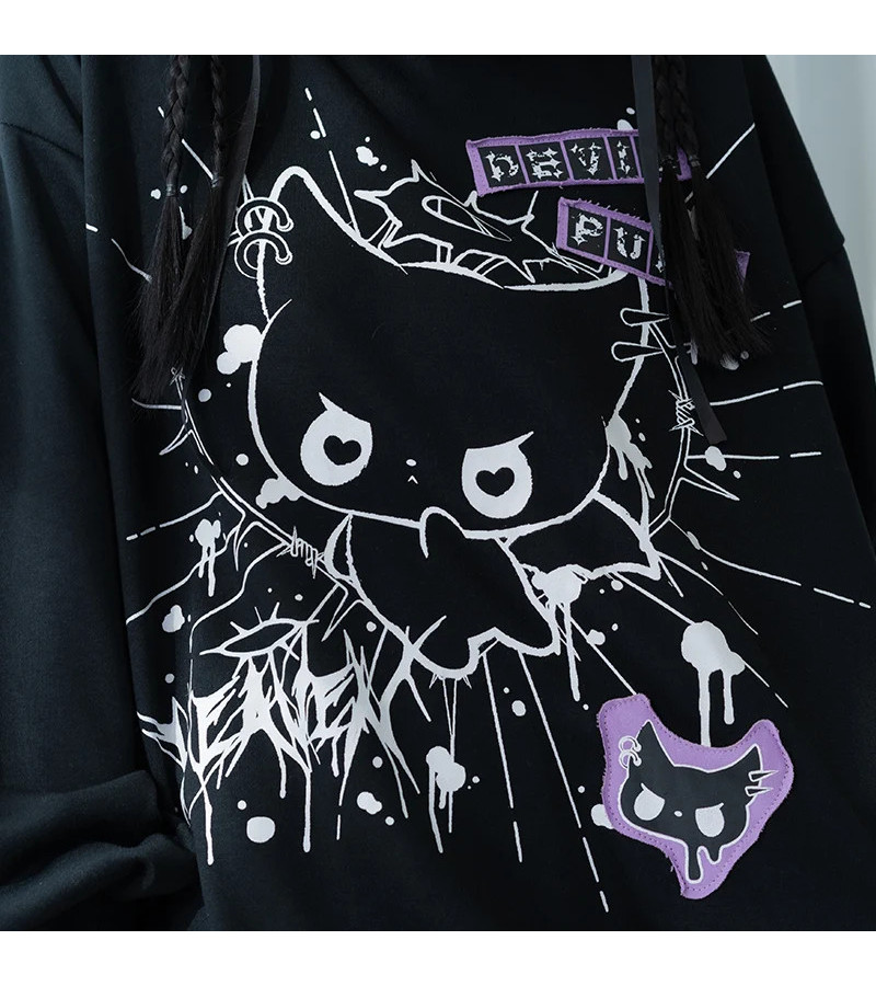 Devil Punk Purple Hoodie ACDC RAG