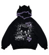 Hoodie Devil Punk Violet ACDC RAG