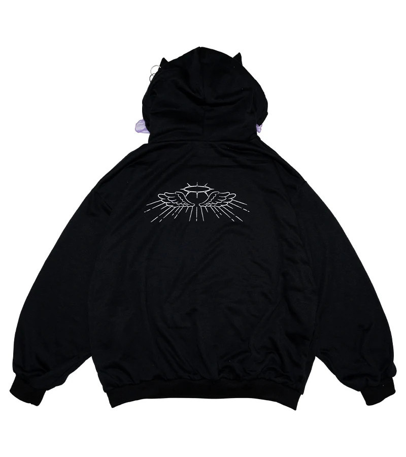 Devil Punk Purple Hoodie ACDC RAG