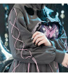 Heart Hack Cropped Jacket Gray Pink ACDC RAG