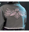 Veste Courte Heart Hack Grise Rose ACDC RAG