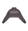 Heart Hack Cropped Jacket Gray Pink ACDC RAG