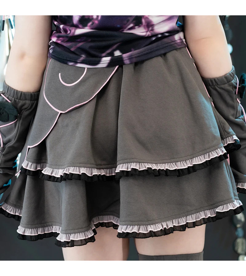 Heart Hack Gray Pink Skirt ACDC RAG