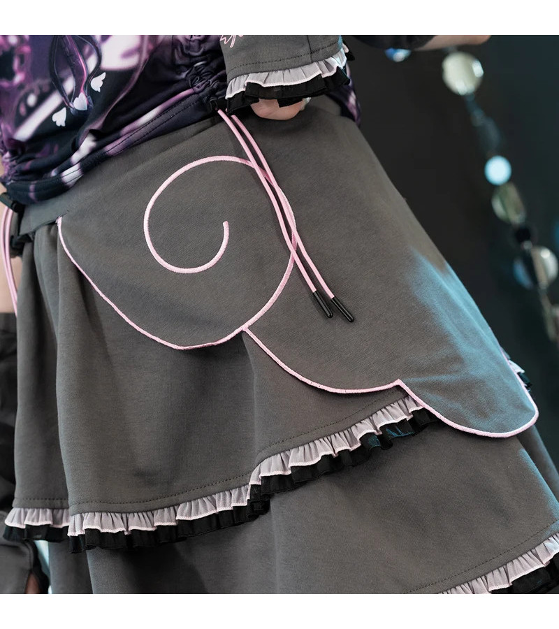 Heart Hack Gray Pink Skirt ACDC RAG