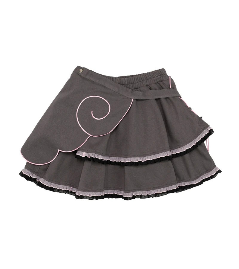 Heart Hack Gray Pink Skirt ACDC RAG