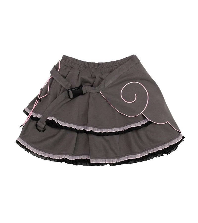 Heart Hack Gray Pink Skirt ACDC RAG