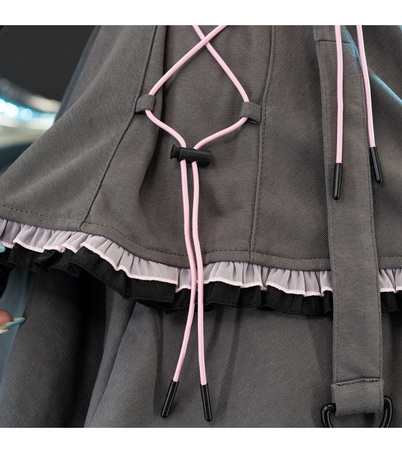 Heart Hack Gray Pink Skirt ACDC RAG