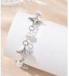 Bracelet Etoiles Perles Nacrées Blanches