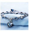 Bracelet Coeur Bleu Grande Taille