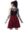 Robe Tablier A Carreaux Rouges Et Noirs Maude Pinafore