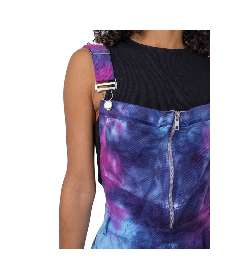 Robe salopette Rose Et Bleue Tie And Dye