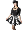 Robe Rayures Et Chauve Souris Kreepsville 666