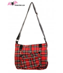 Sac tartan rouge petit format