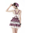 Jupe Rose A Volants Et Ailes D'Ange Blanches - Freaky Pink