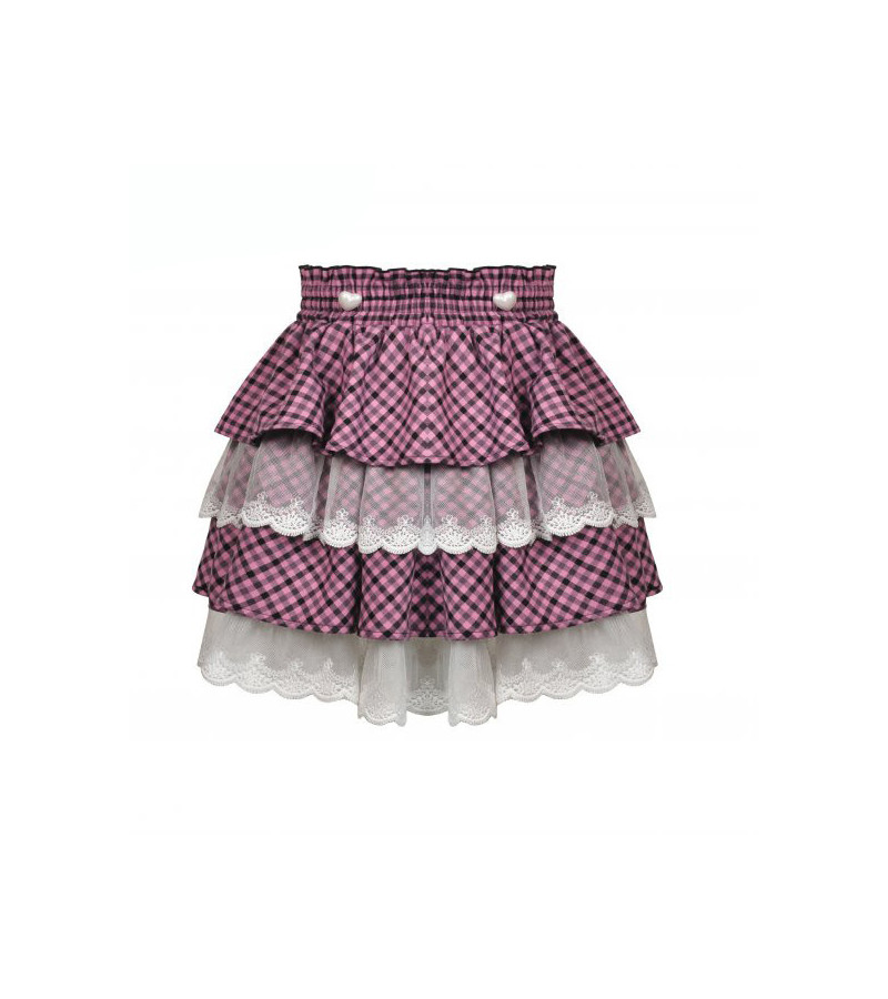 Angel Wings Pink White Frilly Strap Dress