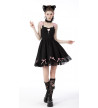 Doll Heart Pink Black Dress