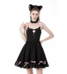 Doll Heart Pink Black Dress