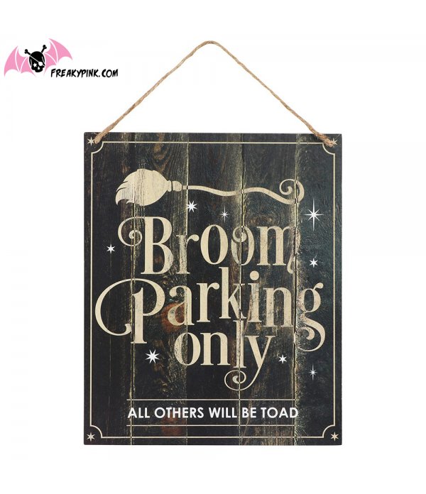 Enseigne "Broom parking only"