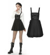 Robe Salopette Pentagramme Noire Taille L