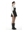 Black Pleated Pentagram Pinafore Dress Size L