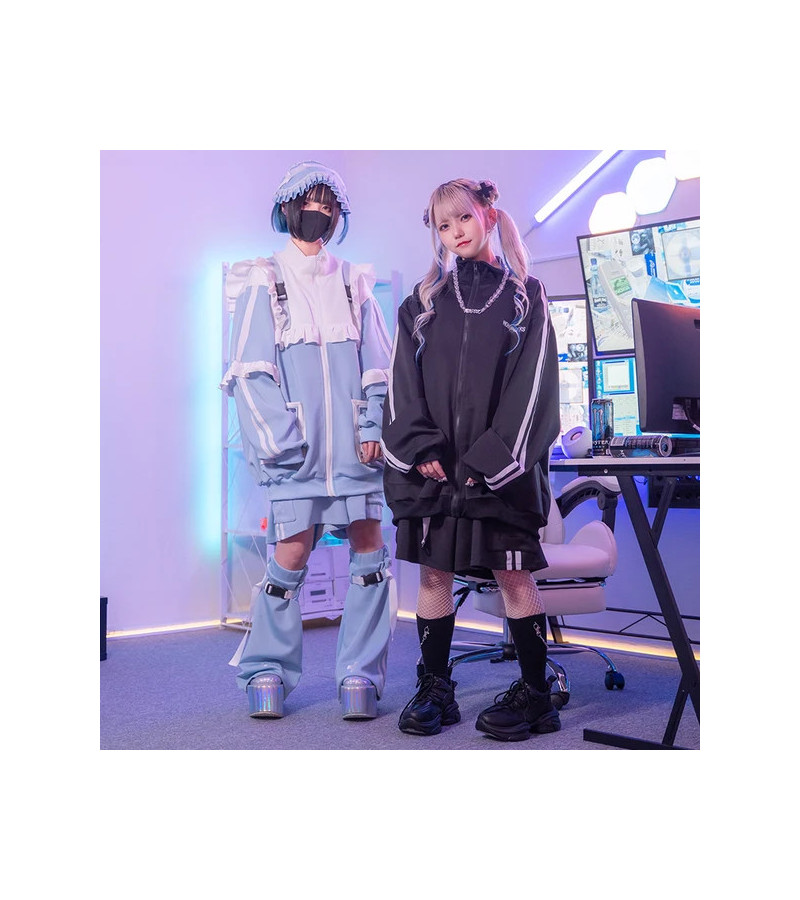 Game Over Frill Jacket Noire ACDC RAG