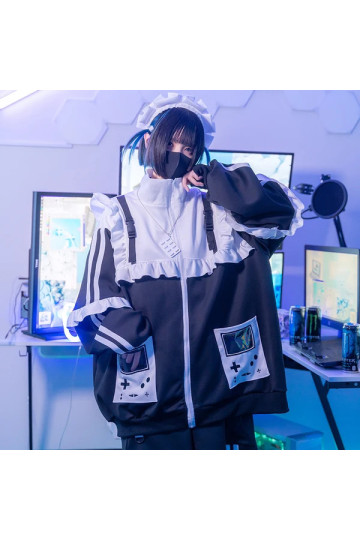 Game Over Frill Jacket Noire ACDC RAG