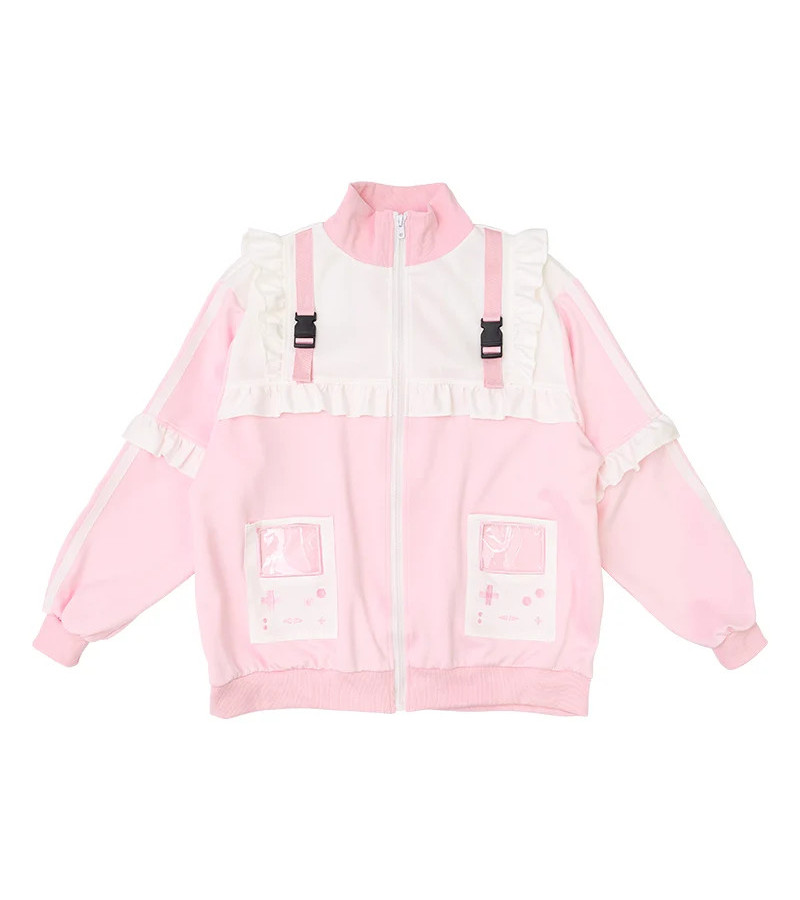 Game Over Frill Jacket Pink ACDC RAG
