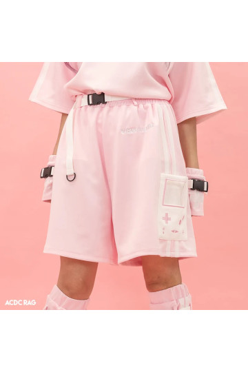 Game Over Pink Half Pants ACDC RAG