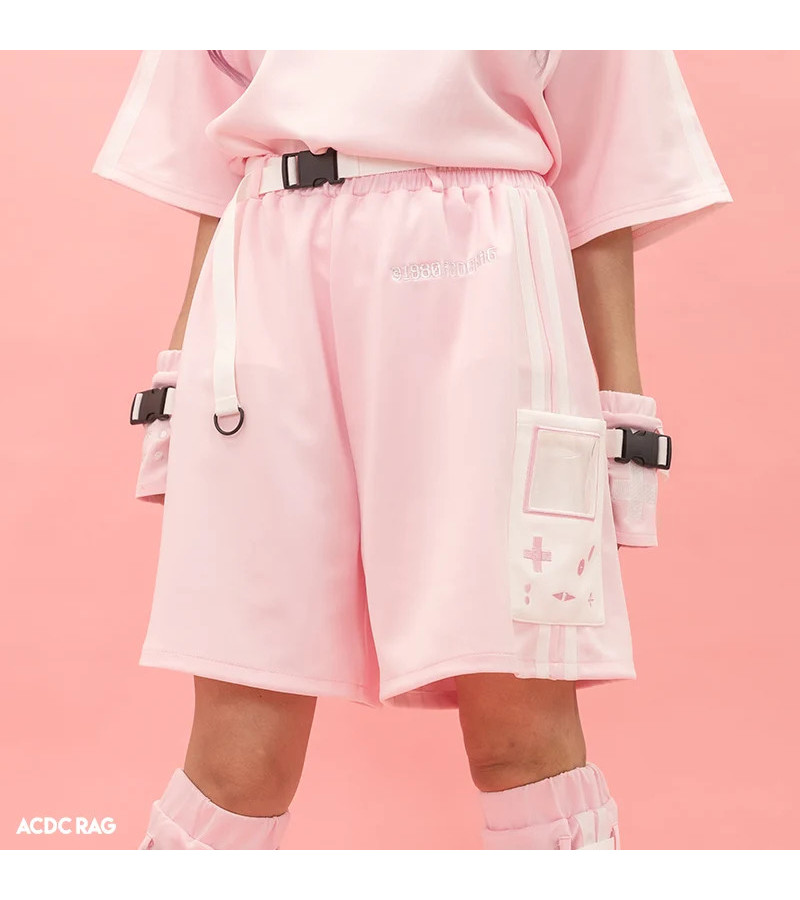 Game Over Pink Half Pants ACDC RAG