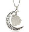 Moon And Quartz Necklace