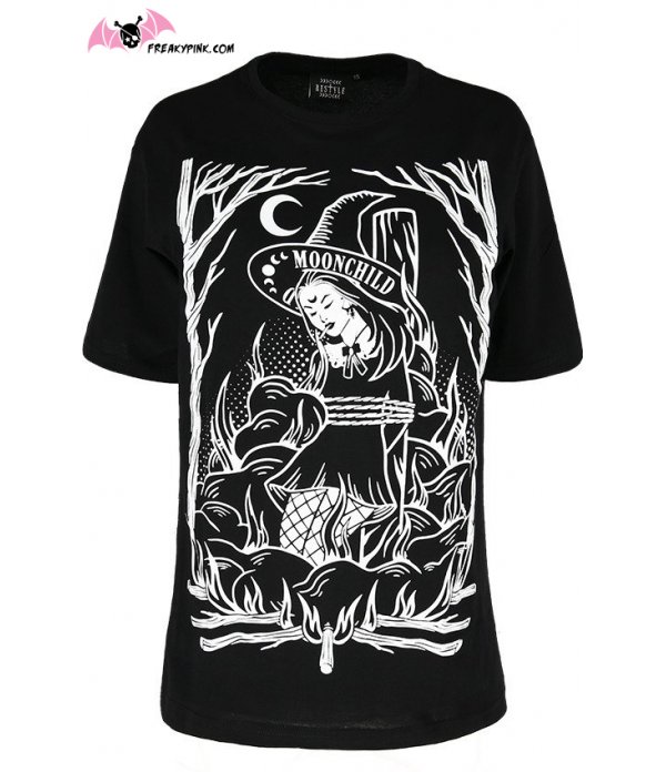 T-shirt Burn The Witch Oversized