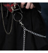 Dark Abyss Cross Chain Skirt Black ACDC RAG
