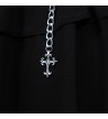 Dark Abyss Cross Chain Skirt Black ACDC RAG