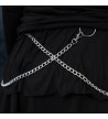 Dark Abyss Cross Chain Skirt Black ACDC RAG