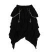 Dark Abyss Cross Chain Skirt Black ACDC RAG